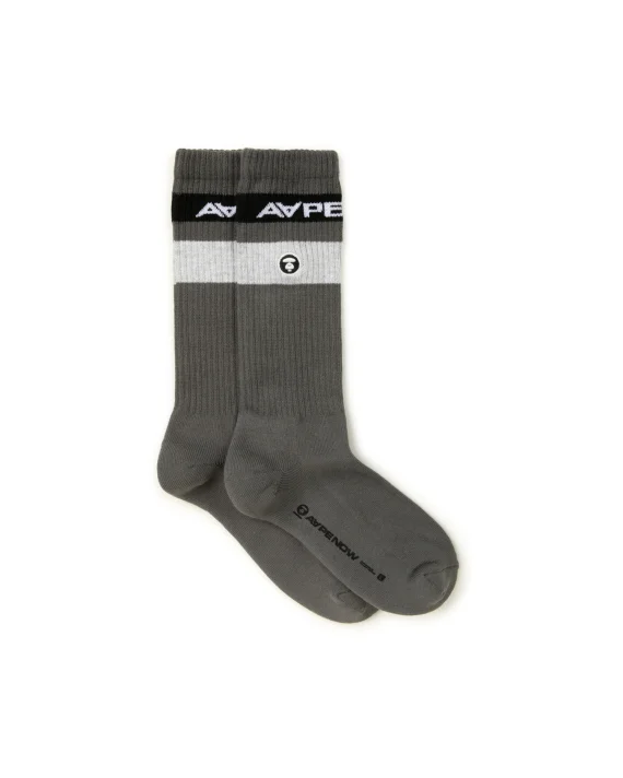 ايه ايه بي إي AAPENOW logo striped socks